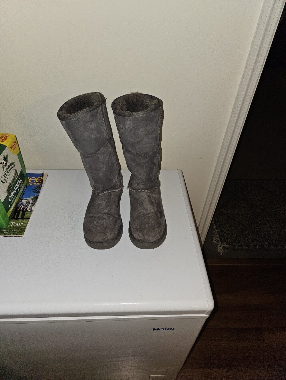 Women’s Gray Suede Tall Ugg Boots